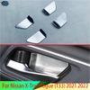 For Nissan X-Trail Rogue (T33)   Stainless Steel Inner Door Handle Cover Catch Bowl Trim Ert Bezel Frame Garnish