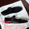 [Grape Mother of the Same Style] Odin Art Exhibition~ the Ro * Square Head Leather Buckle with Flat Bottom Mary Jane Women's Single Shoes