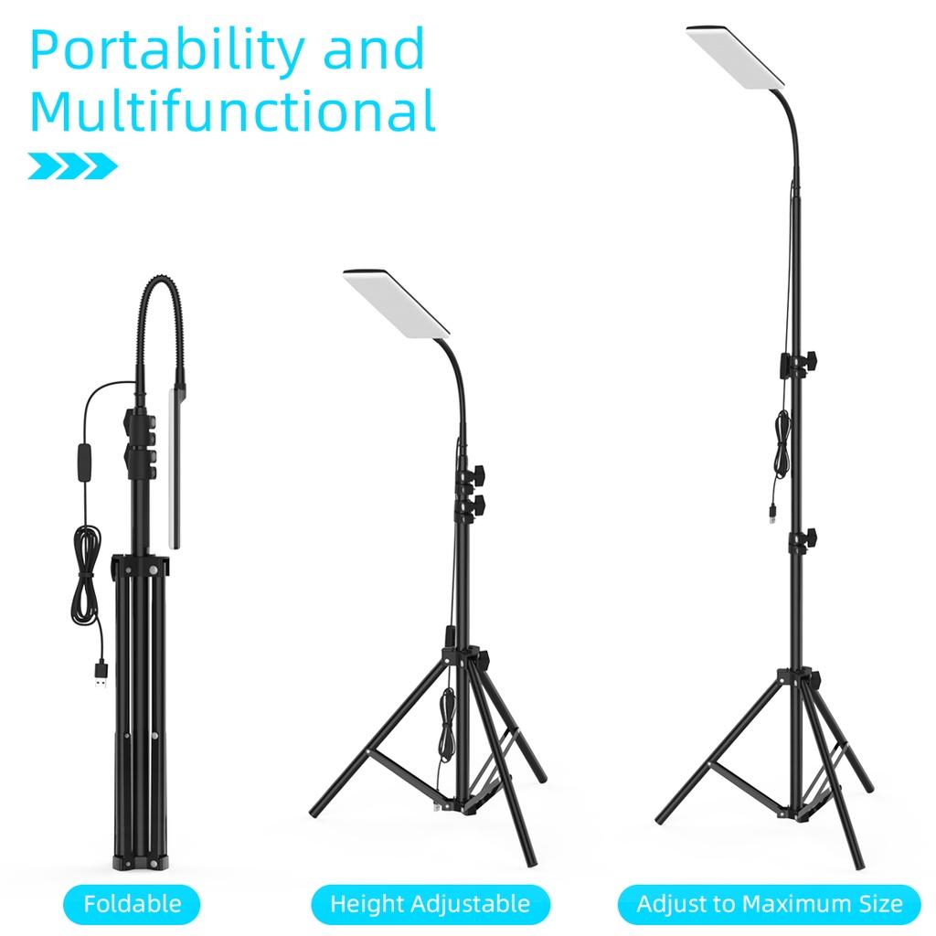 84*LEDs Floodlight Light with 1.8m Tripod Adjustable Height Camping Outdoor Working Photography Stand Fill Light