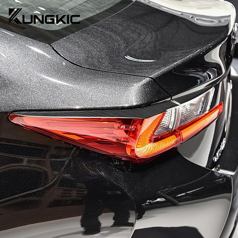 Real Soft Carbon Fiber For Lexus RC RC300 RC350 RC200T 2019 2020 2021 2022 2023 Car Rear Tail Light Sticker.