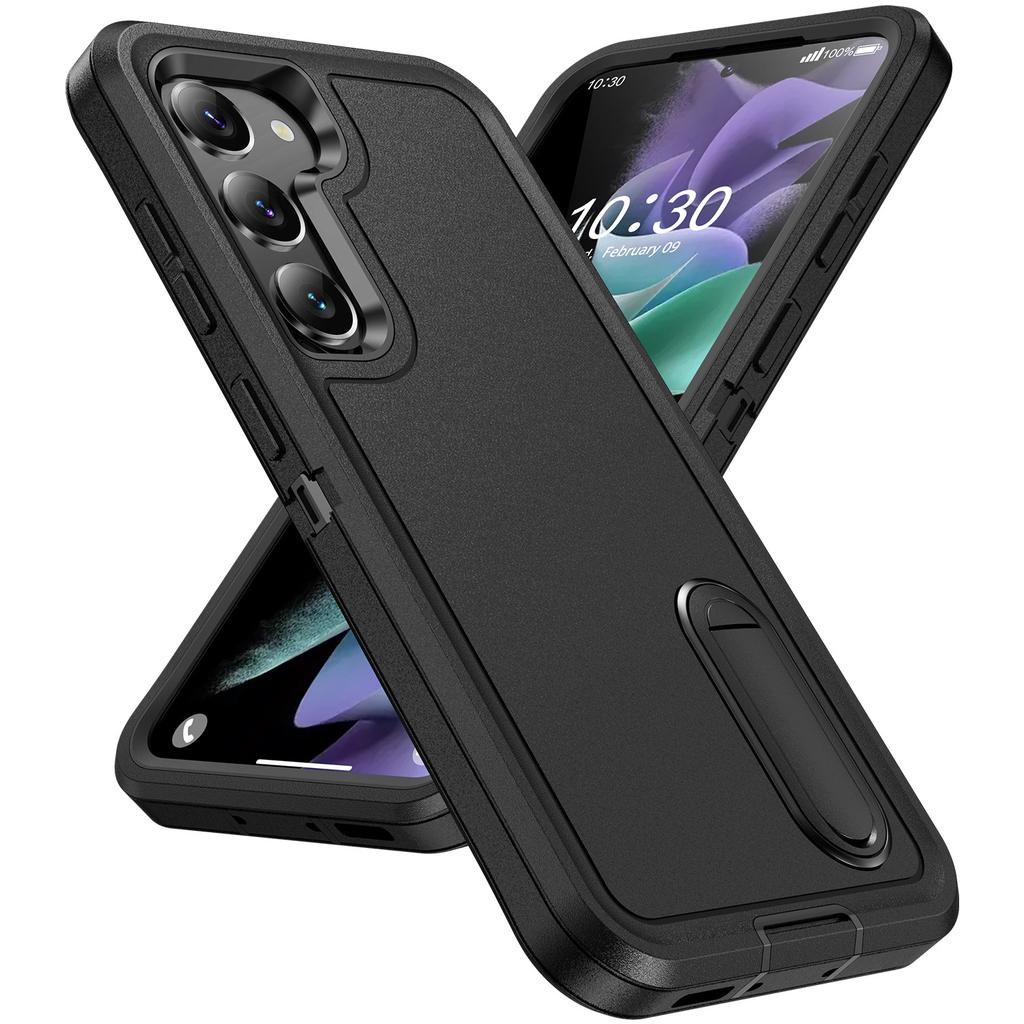 Defend three-proof Samsung S25Ultra mobile phone case s24ultra suitable for A56 bracket anti-drop protective case