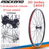 ROCKBAO Mountain Bike 20inch V Brake Wheel Set 406/451Rotary Type Cassette 2Bearing 100X135mm 6/10S Bicycle Wheel