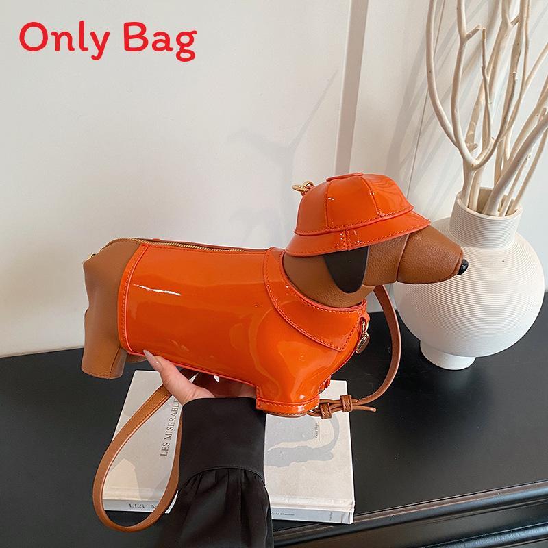 Style Small Dog Shoulder Bag For Women Streetwear Casual Travel Pu Crossbody Purse