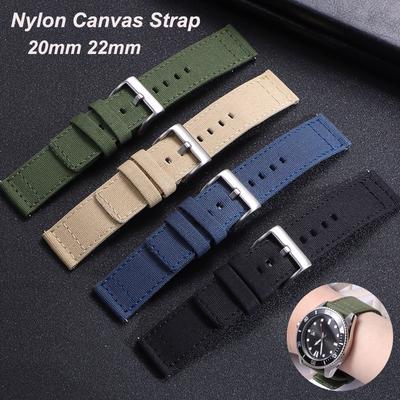 Nylon Canvas Watch Strap for IWC Pilot 20mm 22mm Sport Watchband Strap for Seiko for Rolex Wrist Belt Men and Women Bracelet