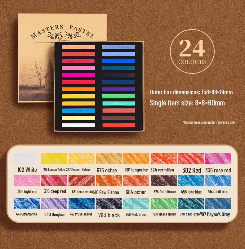 Multicolor Dazzling Pastel Set for Kids' Art and Doodling