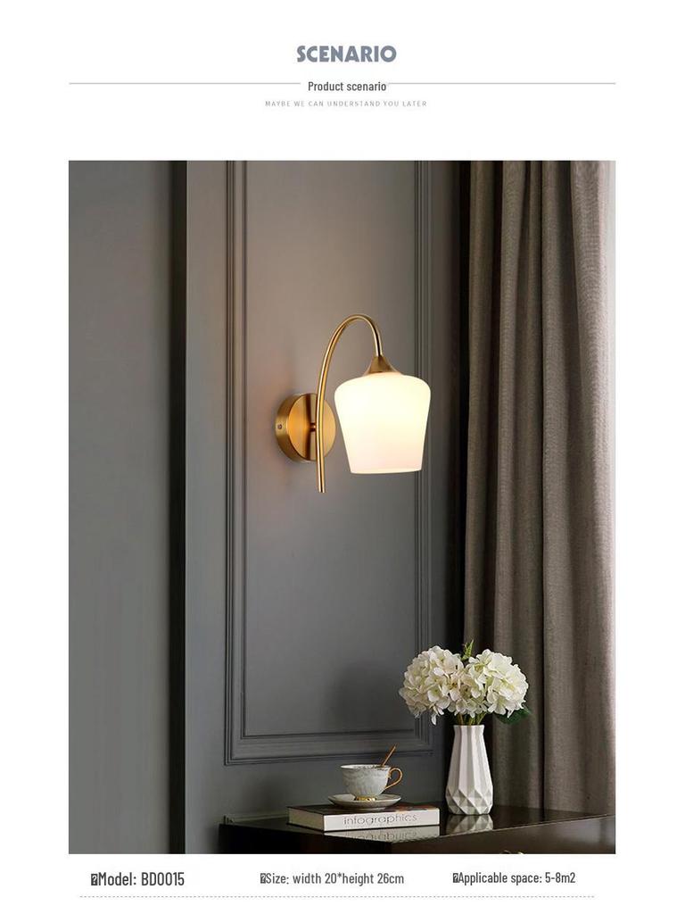 Modern Nordic LED Wall Lamp for Bedroom and Living Spaces