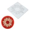 Christmas Cake Decors Christmas Lace Mats Silicone Lace Molds Silicone Lace Pad Suitable for Parties and Celebration