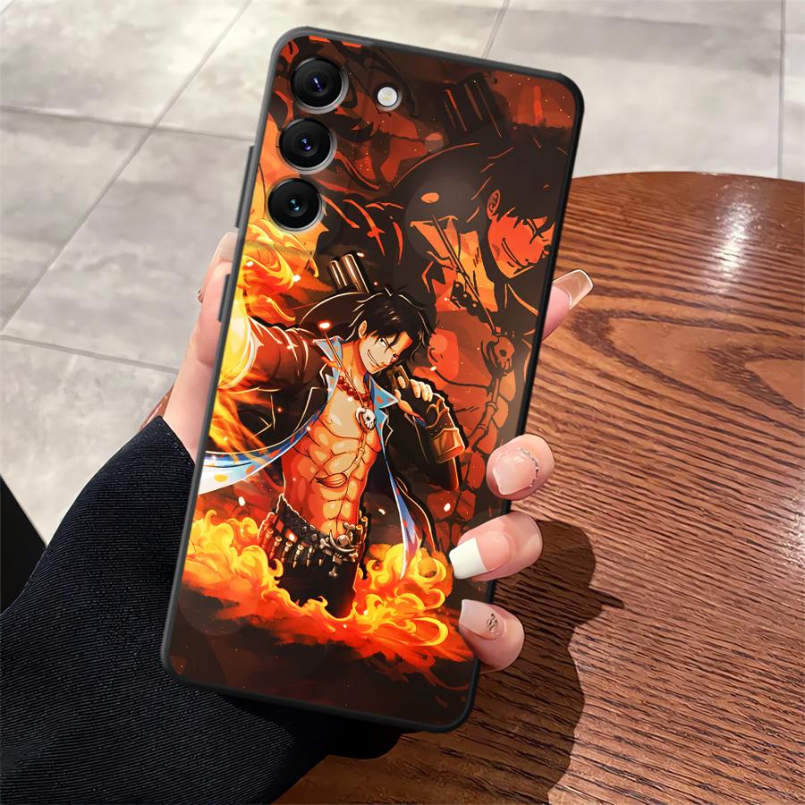 

Cool Luffy ACE Case for Samsung Galaxy A24 A17 A16 A12 A13 A14 A15 A72 A73 A23 A54 A71 A51 A52 A34 Phone Cover Galaxy A51 5G