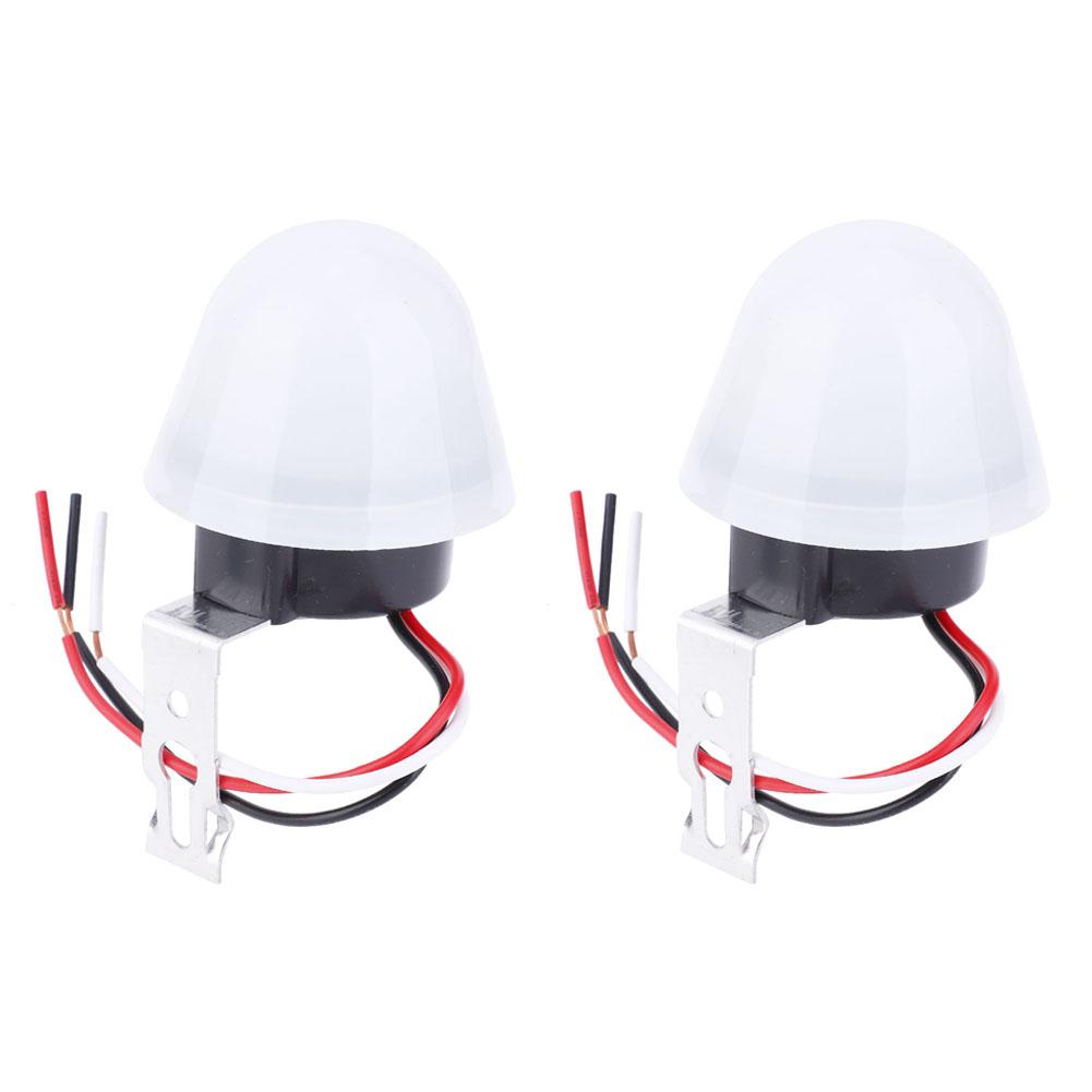2pcs Automatic On Off Street Light Photoswitch Photocell Sensor Switch12V