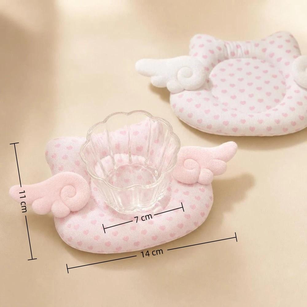 Heart Print Insulated Coaster Angel Wings Decoration Table Mat New Cup Mat Home Decoration