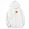 Funny Skeleton Head Pumpkin Playing Golf Humor Print Pullover Trendy Autumn Winter Long Sleeve with Pocket Women Harajuku Hoodie