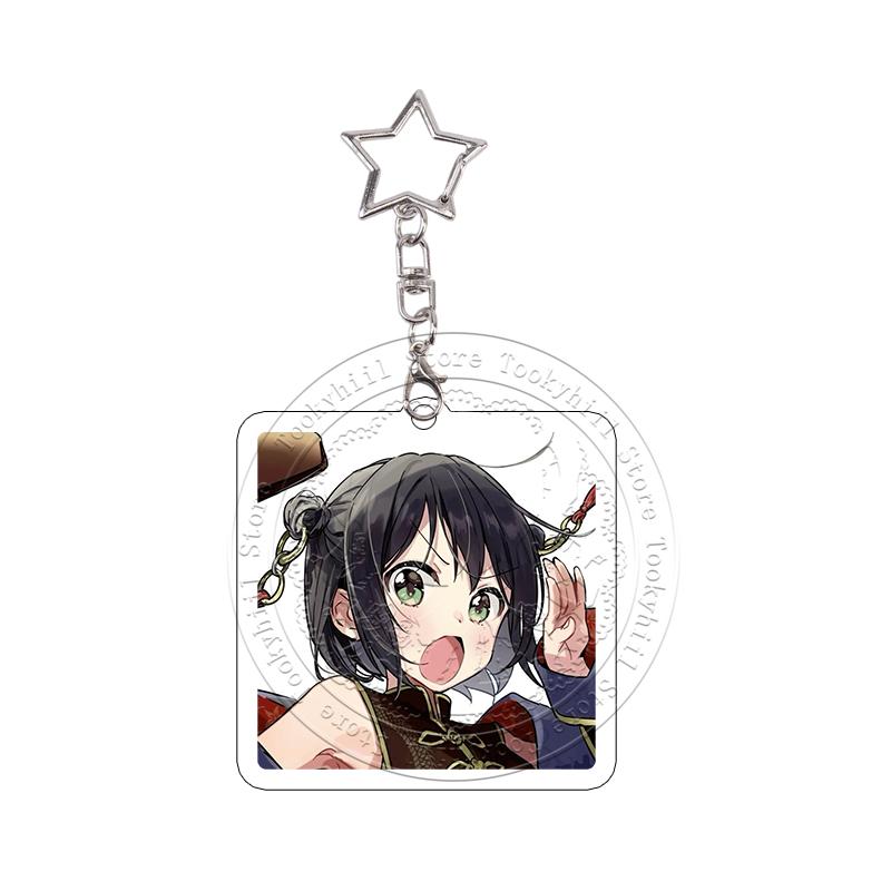 10Pcs Senpai Is An Otokonoko Anime Acrylic Keychains Decoration Keyring Cute Character Keyrings Pendant Decor Gift for Fans
