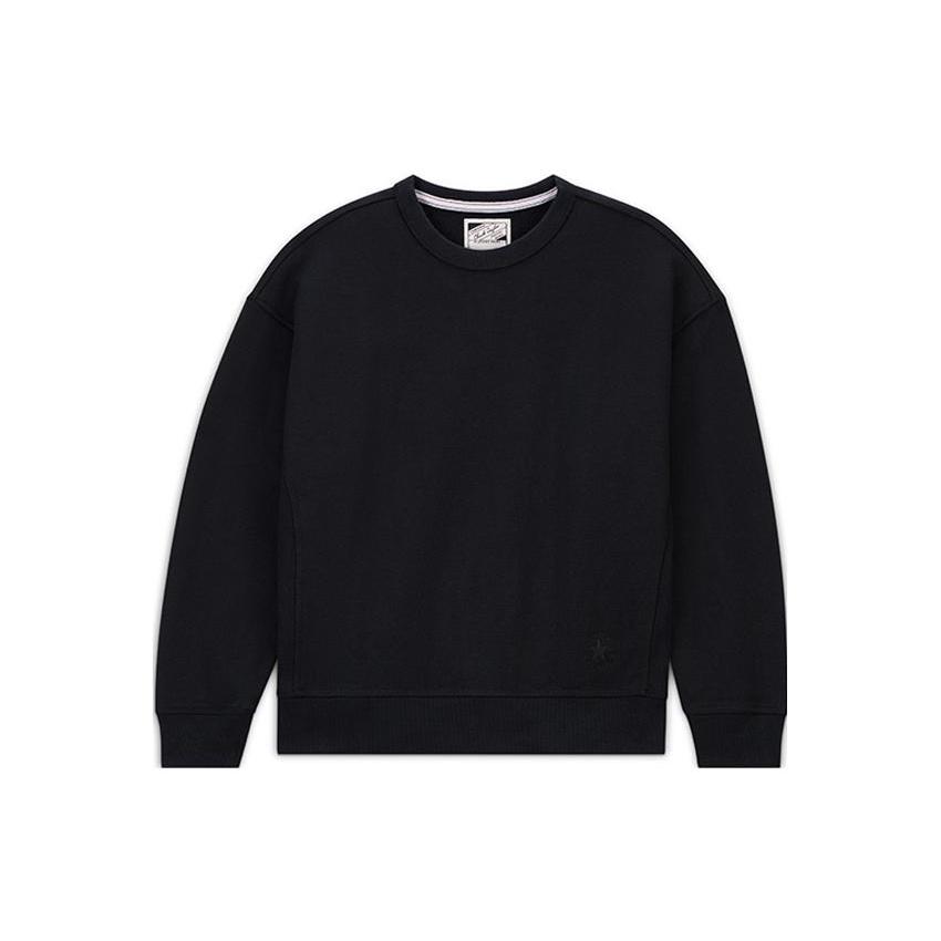 Converse Gold Standard Crew Sweatshirt Asia Sizing Black Men s 10025916-A03 L