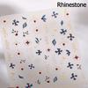 Bohemian Pattern Colorful Love Moon Pearl Crystal Rhinestone 5D Nail Art Sticker Self Adhesive Decoration Manicure Decal