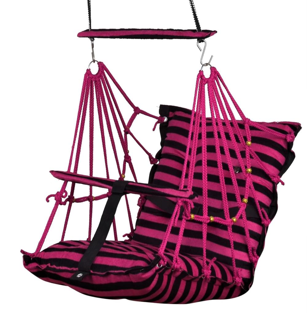 Bavlněná dětská houpačka pro děti Skládací a pratelná 1 až 5 let Dárek pro novorozeně Měkká houpačka s bezpečnostním pásem Snadno přenosná Bezpečnostní zámek