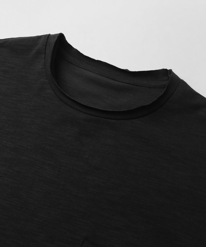 INDUST Low-Cut Cotton Slub Long Sleeve (Black)