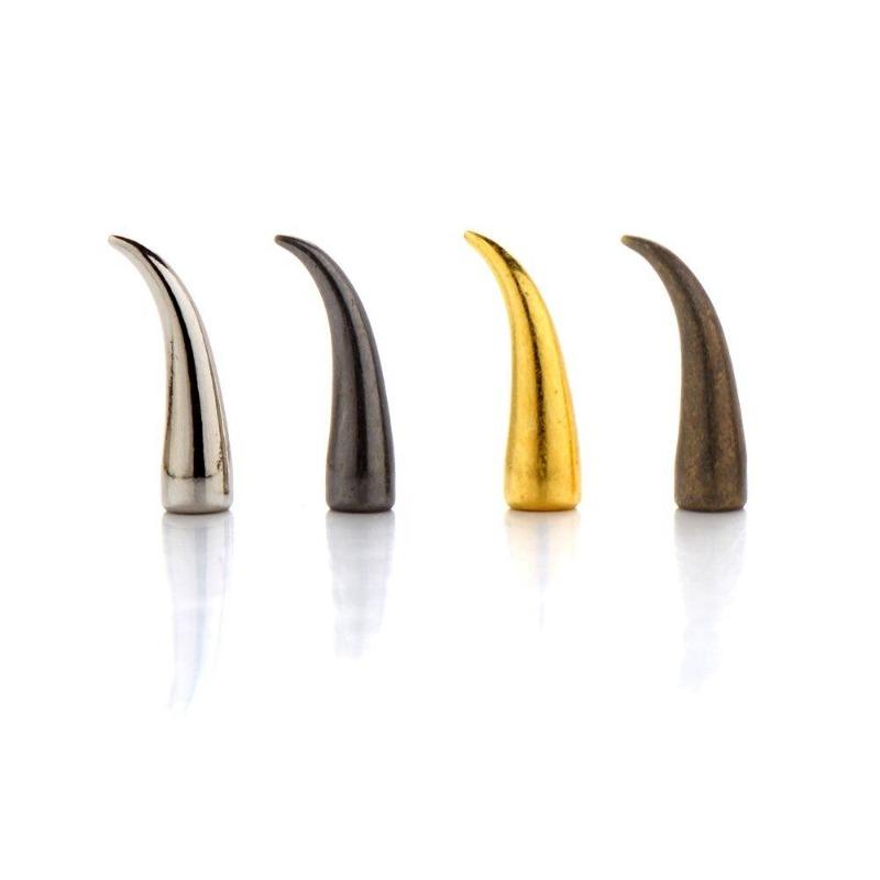 20 Stück 21mm Katzenkralle Bogen Nieten Punk Spike Metall Schraubverschluss Passend Lederhandwerk Armband Schuhe Kleidung Gürtel Tasche DIY