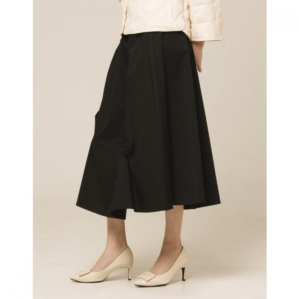 SON JUNG WAN 3d Flower Shirring Skirt Zdk6161040