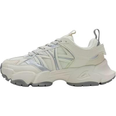 Abrasion Resistant Low Top Running Shoes Unisex Beige Sneakers 3ARNP015N-50OWS