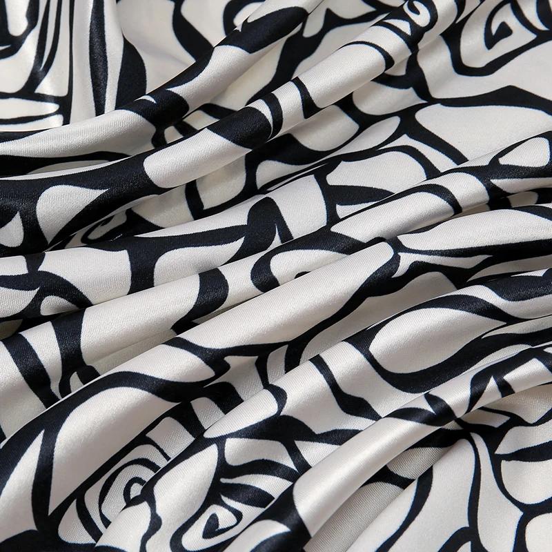 90*90cm Line Rose Printed Square Scarf Polyester Muslim Woman Hijab Shawls Lady Fashion Elegant Wraps Islamic Turban Tippet