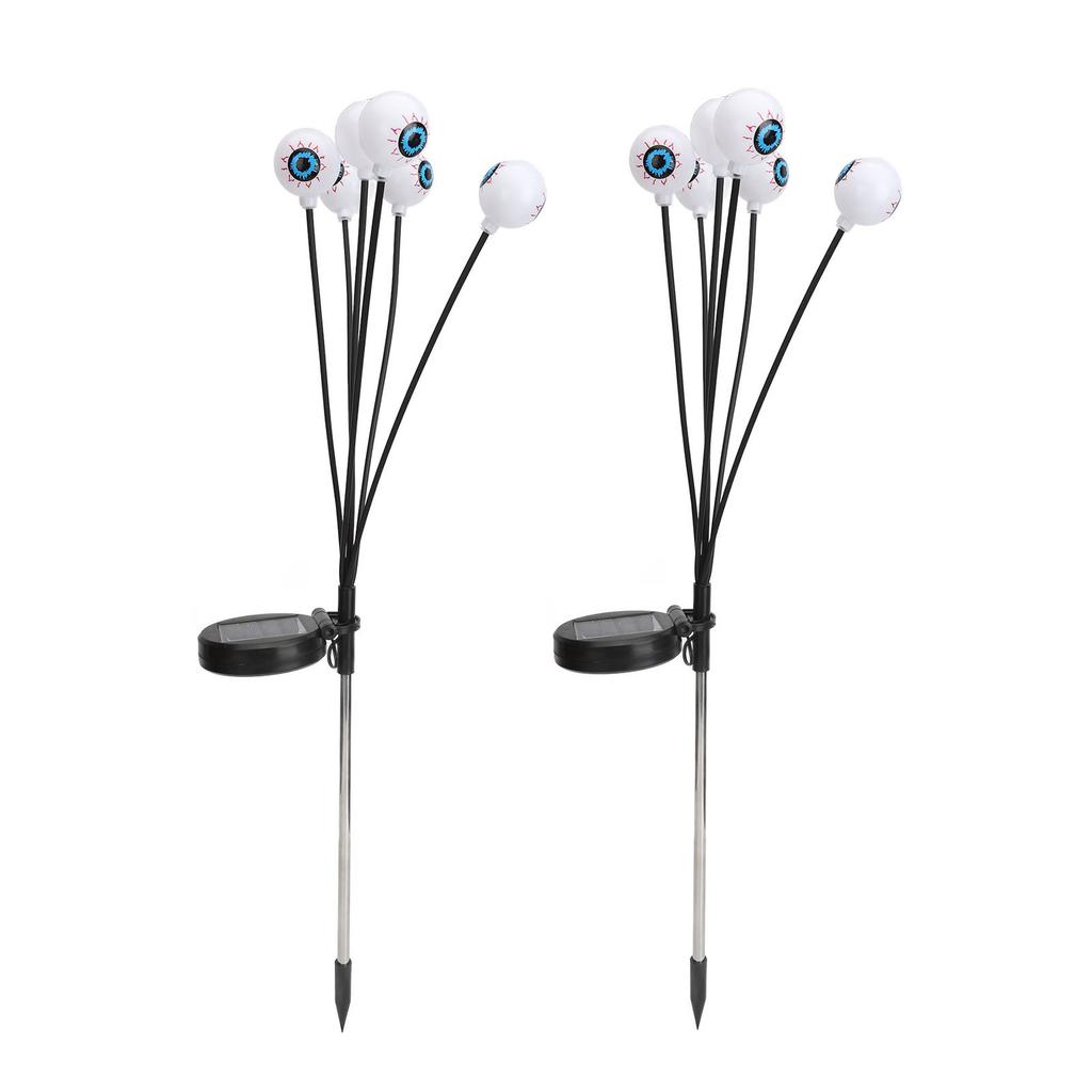 Scary Solar Eyeballs Light IP65 Waterproof Flexible Light Poles Decorative Lamp for Halloween Party