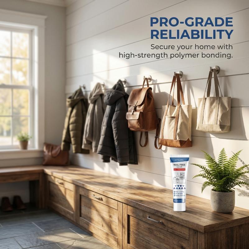 Jaysuing Nail Free Adhesive For Household Use, Wood, Metal, Ceramic, Plastic, Daily Home, Durable And Stable, Nail Free Adhesive