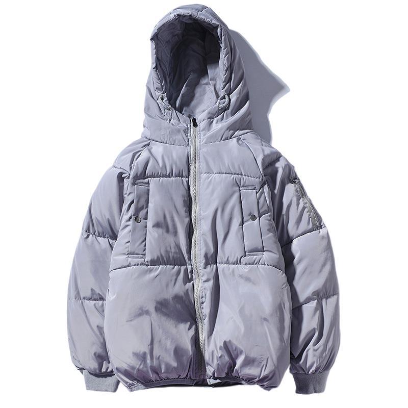 

Пуховая хлопковая подстежка для мужчин и женщин, новая зимняя утепленная куртка, хлопковая подстежка, корейская версия, свободная студенческая одежда для пар 3XL 180-100kg or so