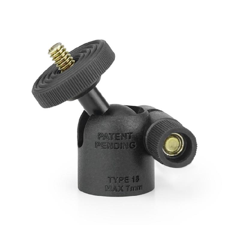 360 Degree Panoramic Ball Head with 1/4inch Screw and Cold Shoe Mount Aluminum for Camera Phone Tripod Accessories