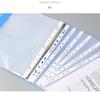 100 Pack A4 Clear Sheet Protectors, 11 Holes Heavy Duty Binder Pockets, 0.065mm Thickness Document Sleeves