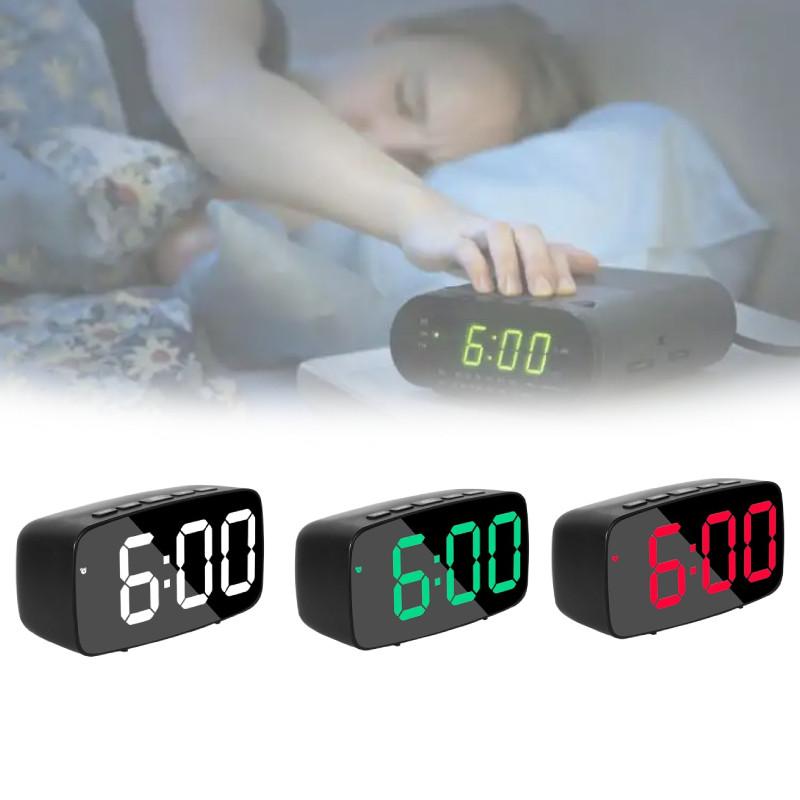 Alarm Digital Led Clock Night Light Temperature Function  Living Supplies Room