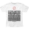 Radiohead Fitter Happier Mens T Shirt Music Classic Concert Rock Band Tee White Unisex T-Shirt