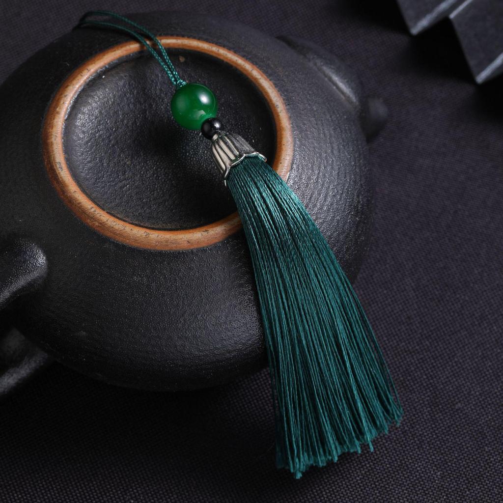 Exquisite Beaded Tassel Hanfu Bookmark & Sachet Pendant