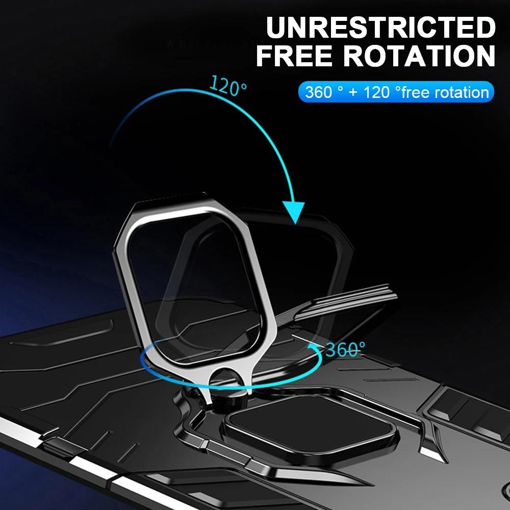 Magnetic Case for Xiaomi Redmi Note 13 Pro Plus 5G 12 Pro+ 12S Cover with Ring Stand Bracket Shell Business Full Protection Cover