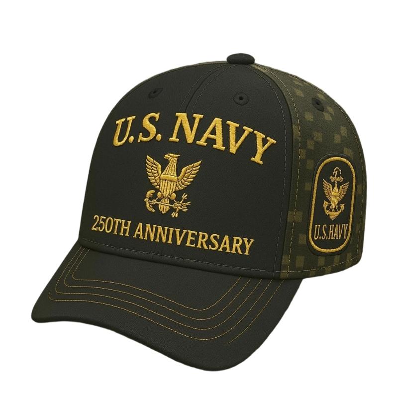 Embroidered 250th Anniversary Commemorative Baseball Cap Lightweight Comfortable Unisex Adjustable Hat