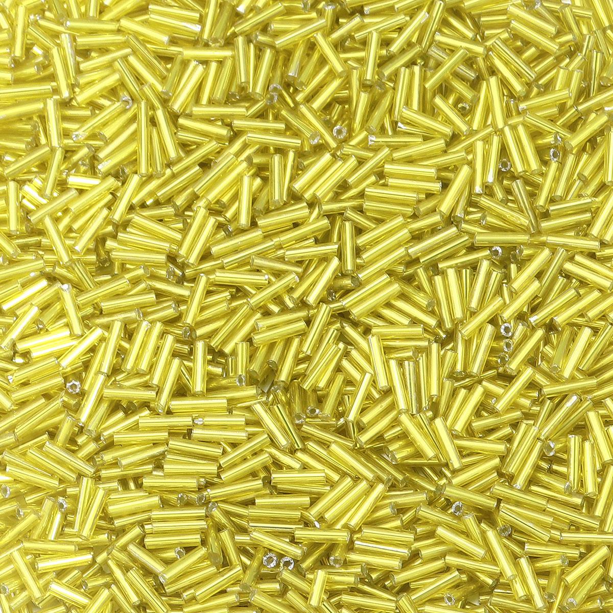 

225pcs/lot 6x2mm Colorful Glass Seed Beads Loose Spaced Tube Shape Rice Beads For DIY Charms Earrings Bracelet Jewelry Accessory жовтий