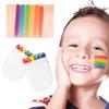 6 Farben Wasserlösliche Regenbogenpalette Kindergesichts- Körperfarbe, Halloween Bühnen-Make-up Körperfarben Pigmente Gesichts-Make-up