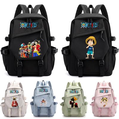 Anime One Piece Dámsky Kreslený Potlačený Batoh Vodotesný Chlapec Dievča Taška na Knihy pre Študentov Deti Darček Muži Ženy Cestovná Voľnočasová Taška Mochila Ruksak