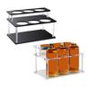 Clear Acrylic 2 Tier Syrup Organizer for Storing and Displaying Syrups Oils and Spices Sturdy and Space Saving