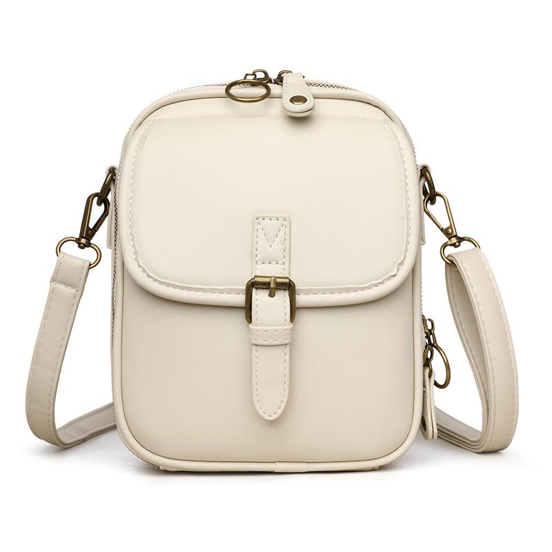 

New Shoulder Bag, Unisex Mailman Bag, Trendy Storage Bag, Casual Crossbody Bag, Mobile Phone Bag, Card Bag білий