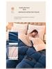 Solid Color Milk Velvet Winter Quilt with Flannel & Lambswool Core - Thick Warm Mattress Topper