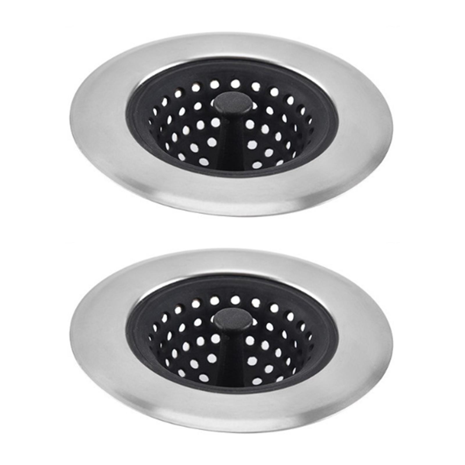 

Easy to Clean Kitchen Sink Filter Removable Silicones Edges Kitchen & Bathroom Drain Hole Filters for Quick Maintenance 1