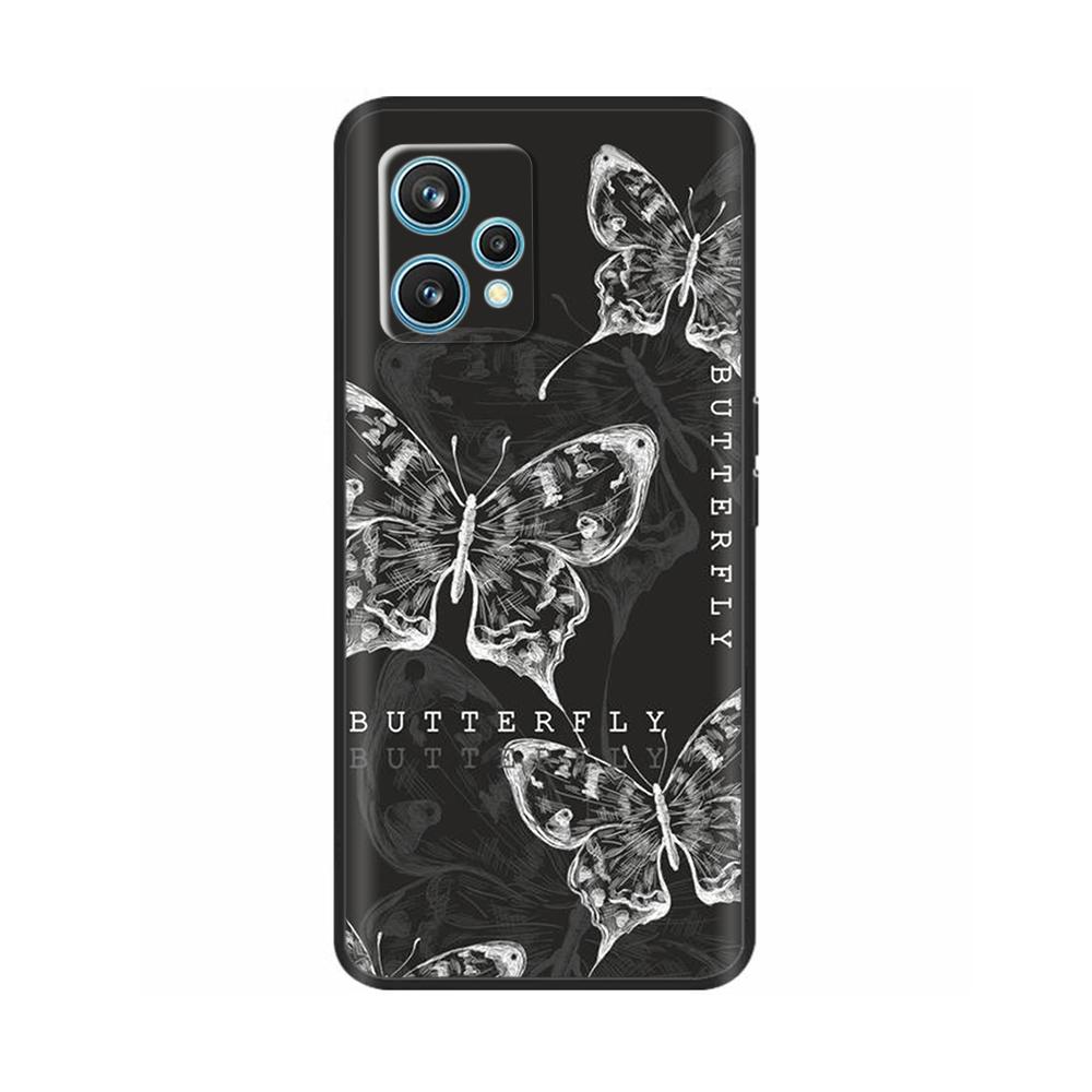 Para Realme 9 Pro Plus Funda Divertida de Silicona Suave Cubierta de Teléfono Para Realme 9 4G Funda Negra Carcasas con Parachoques Resistentes a Golpes Para Realme 9 Pro+