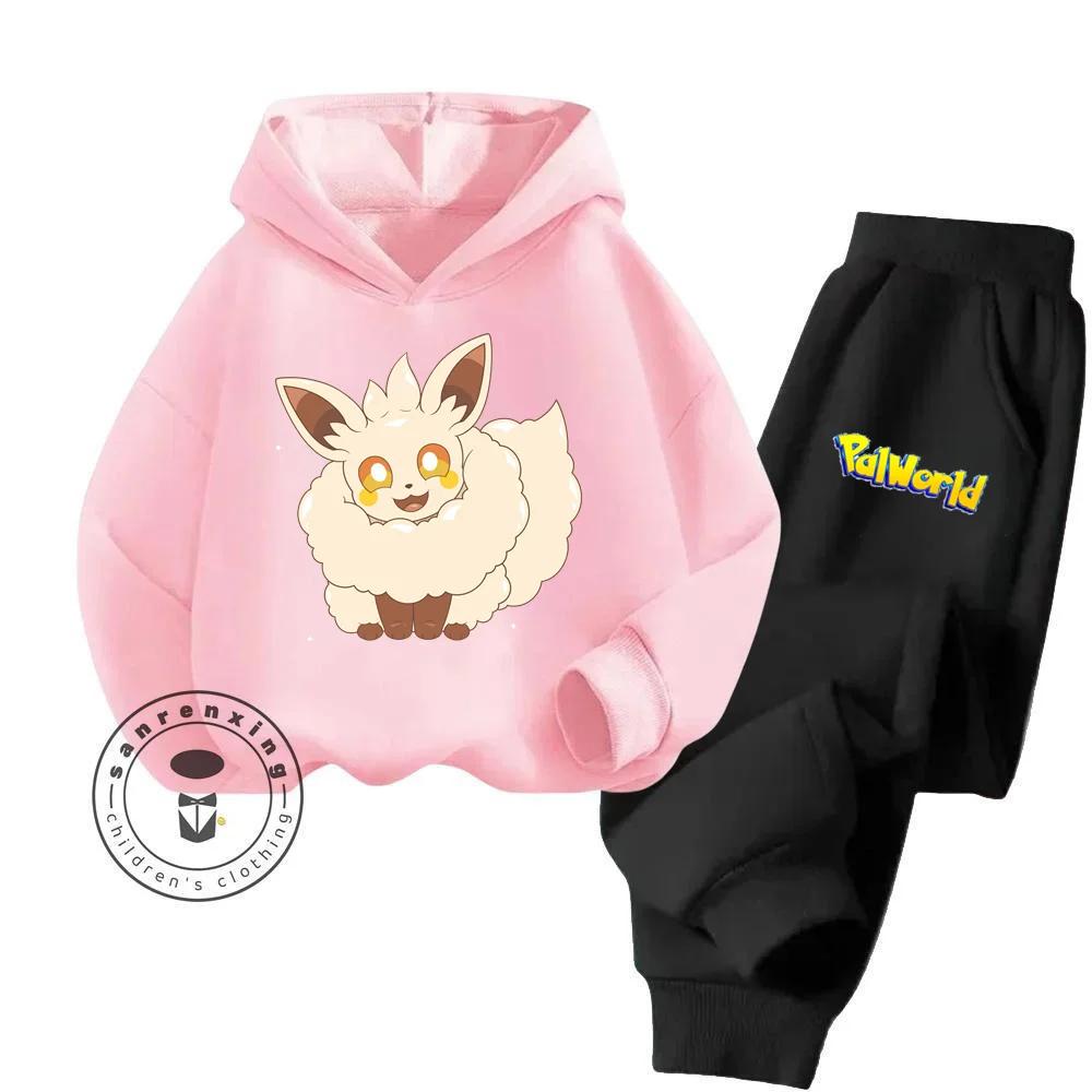 Palworld Cartoon Children's Hoodie Set Youth Sunshine High Appearance Level Anti Bacterial Anti Wrinkle New Hoodie Pure Cotton
