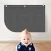 UV Protection Car Curtain Rear Side Window Sunshade Cover Repellent Mosquito Mesh Net Mesh Car Mosquito Net Auto Accessories
