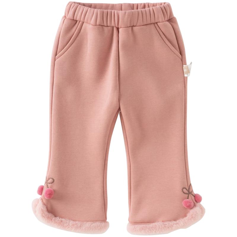 DAVE & BELLA Girls  Fleece Lined Flare Knit Pants 100 cm