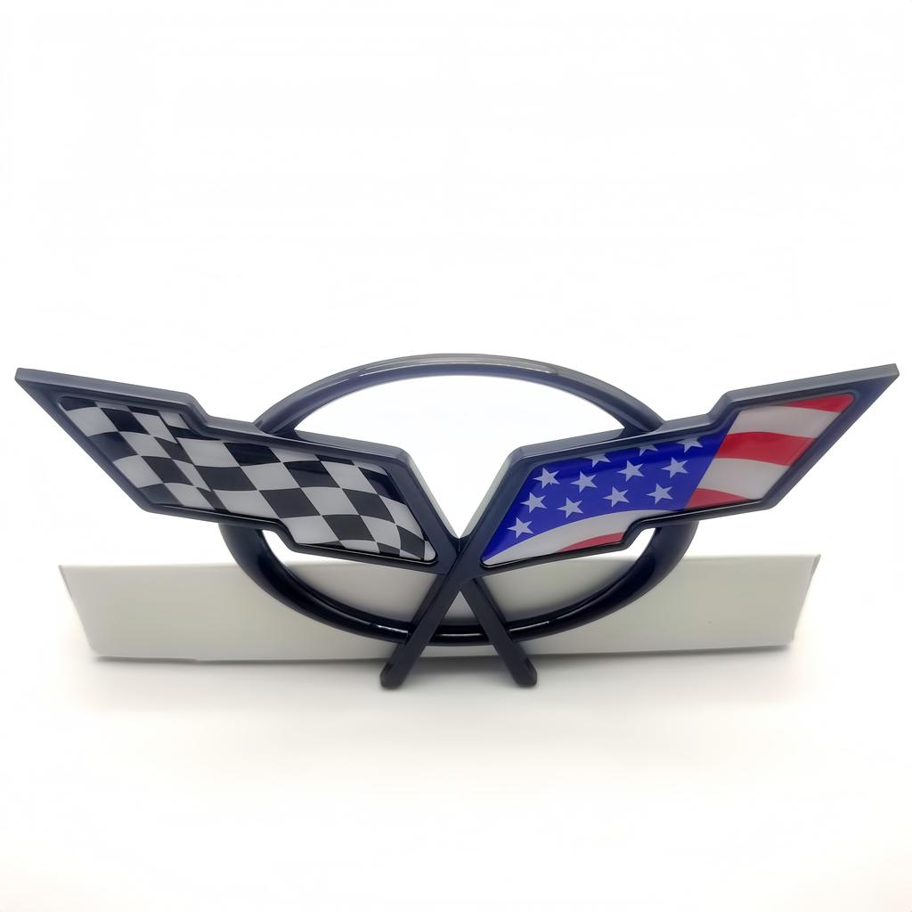 1Pc Car Front Hood/ Rear Trunk/ Side Fender Emblem Badge Sticker Decal for Corvette Camaro Cruze Malibu