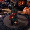 Black Cat Statue Home Decor Desktop Halloween Statue Cat Eating Dwarf Figurine Ornament For Home Collectors Enthusiasts Display