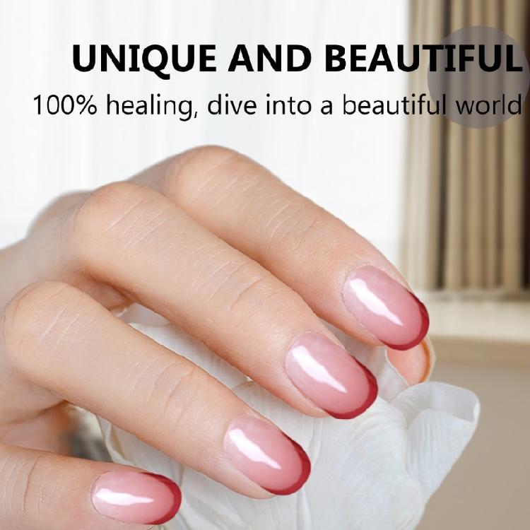 French Style Nails Art Stickers Nails Polish Wraps Semi Cured Gel Nail Strips
