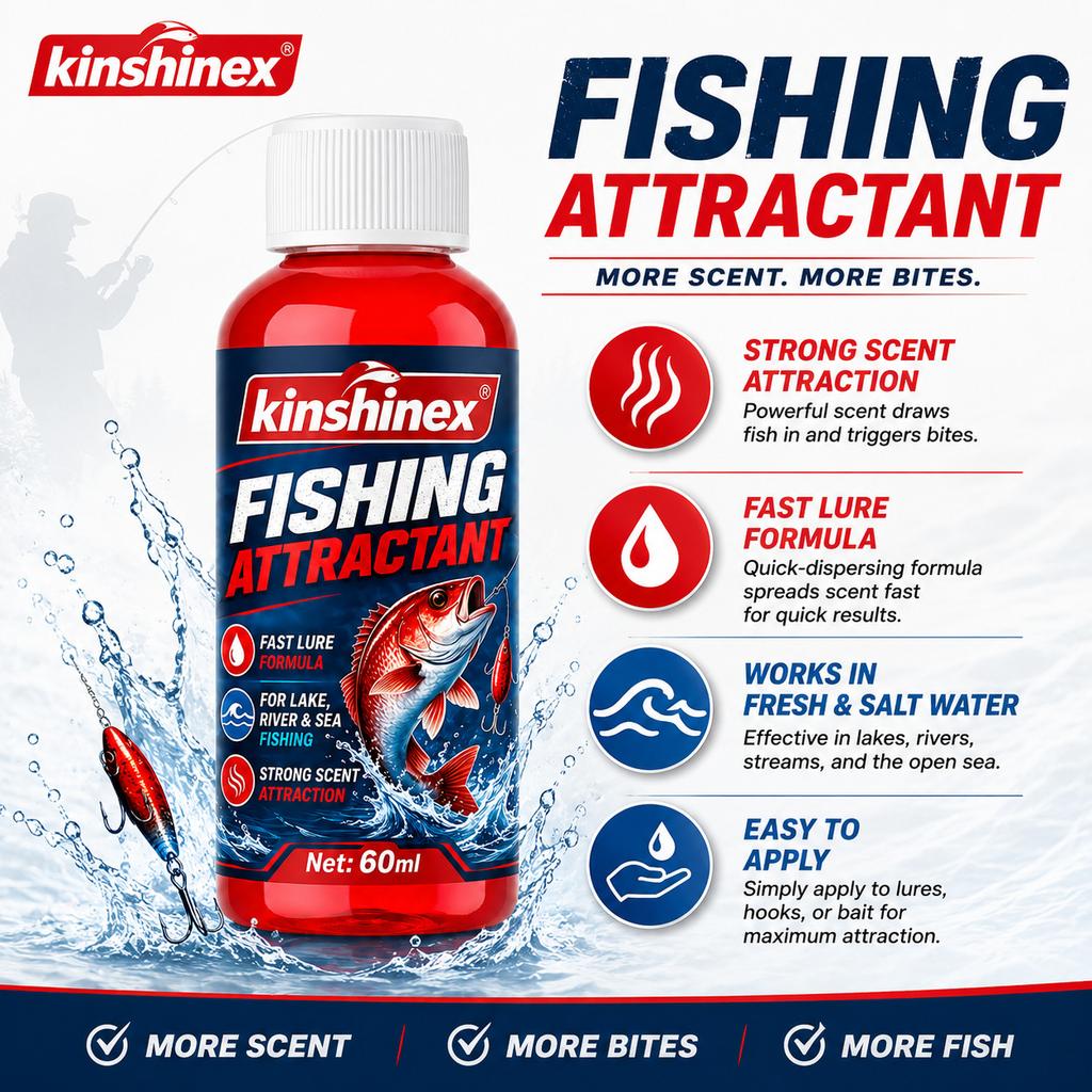 Angler Fishing Bait Attractant, Strong Scent Formula Draws Fish from Distance, for Lake River Saltwater Fishing