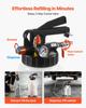 Transmission Fluid Pump, 8 L Capacity, Pneumatic Oil Fluid Extractor ATF Refill Dispenser Transfer Pump wit 15 ATF Adapters, Oil Extractor Dispenser
